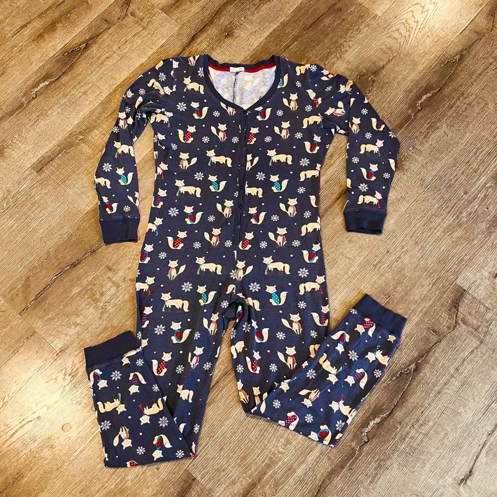 Cosmic Love  sleeper pajama one piece long sleeve pants Woodsy fox desig…